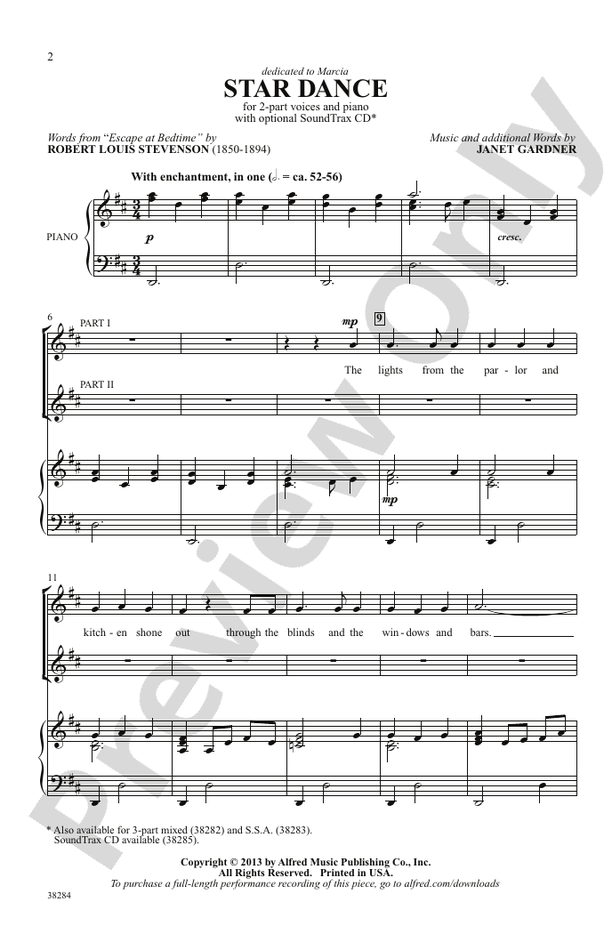 Star Dance - 2-Part Choral Octavo (Digital Download)