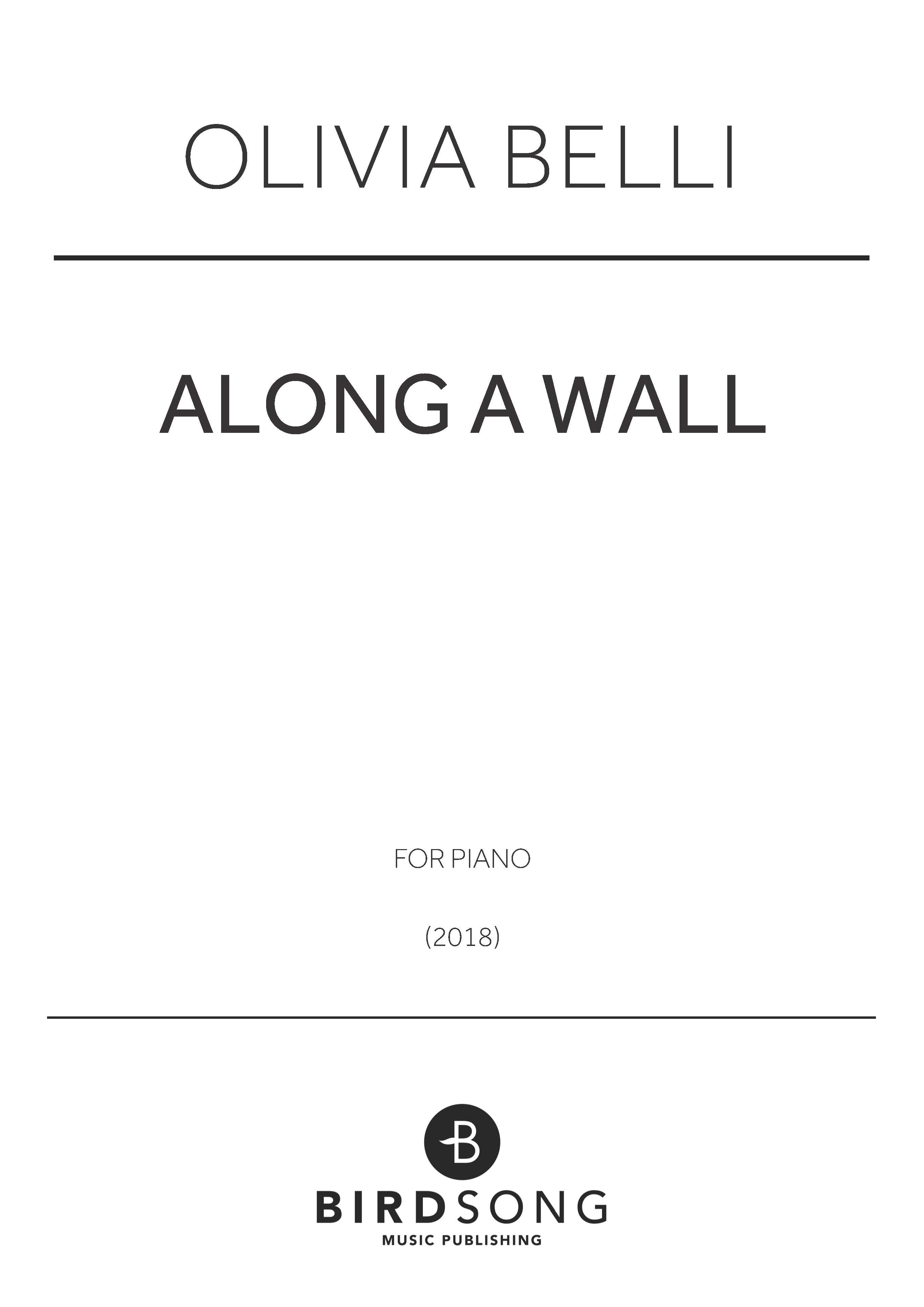 Belli - Along A Wall - Piano Solo (Digital Download)