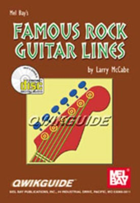 Famous Rock Guitar Lines Qwik Guide Series Bk/Cd -