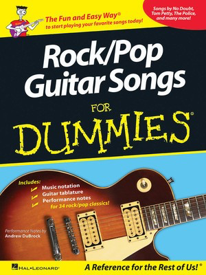 Rock/Pop Guitar Songs for Dummies - Songs by No Doubt, Tom Petty, The Police, and Many More! - Guitar Andrew DuBrock Hal Leonard Guitar TAB
