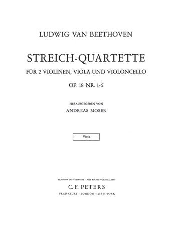 Beethoven - String Quartets Complete Vol.1: Op.18 Nos.1-6 - Viola Part (Digital Download)