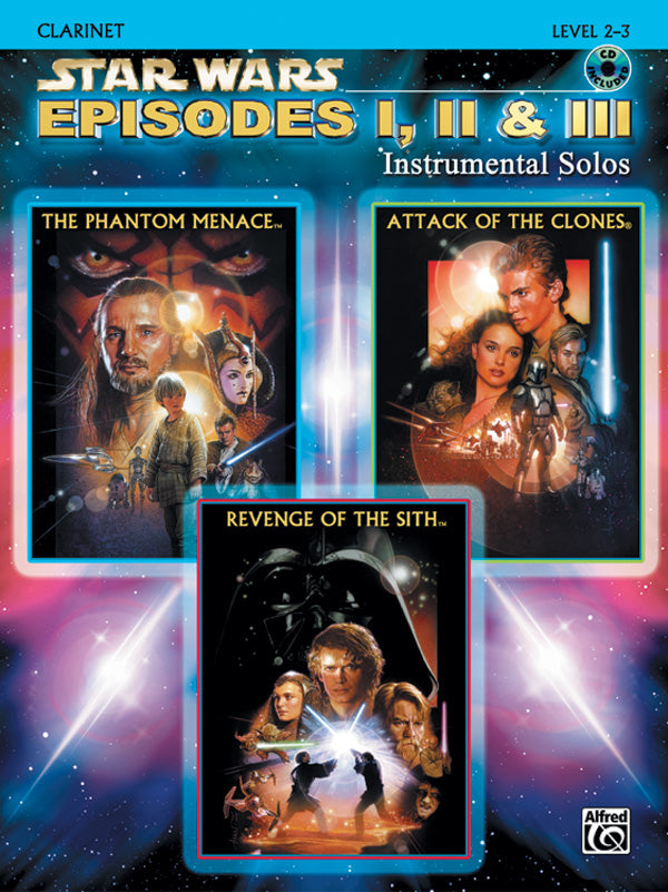 Star Wars EP 1-3 Inst Solos Cla BK/CD