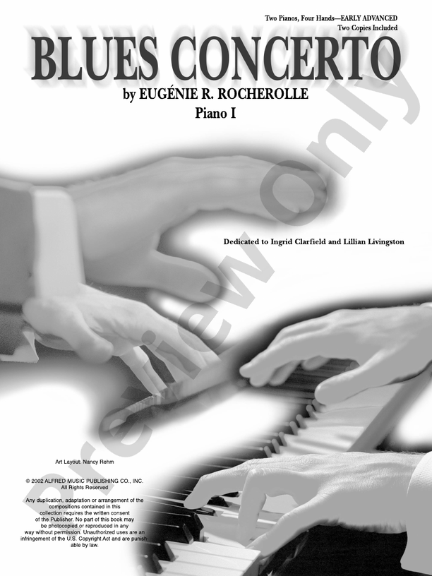 Blues Concerto - 2 Pianos, 4 Hands (Digital Download)