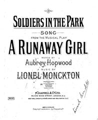 Soldiers In The Park - Vocal/Piano (Digital Download)