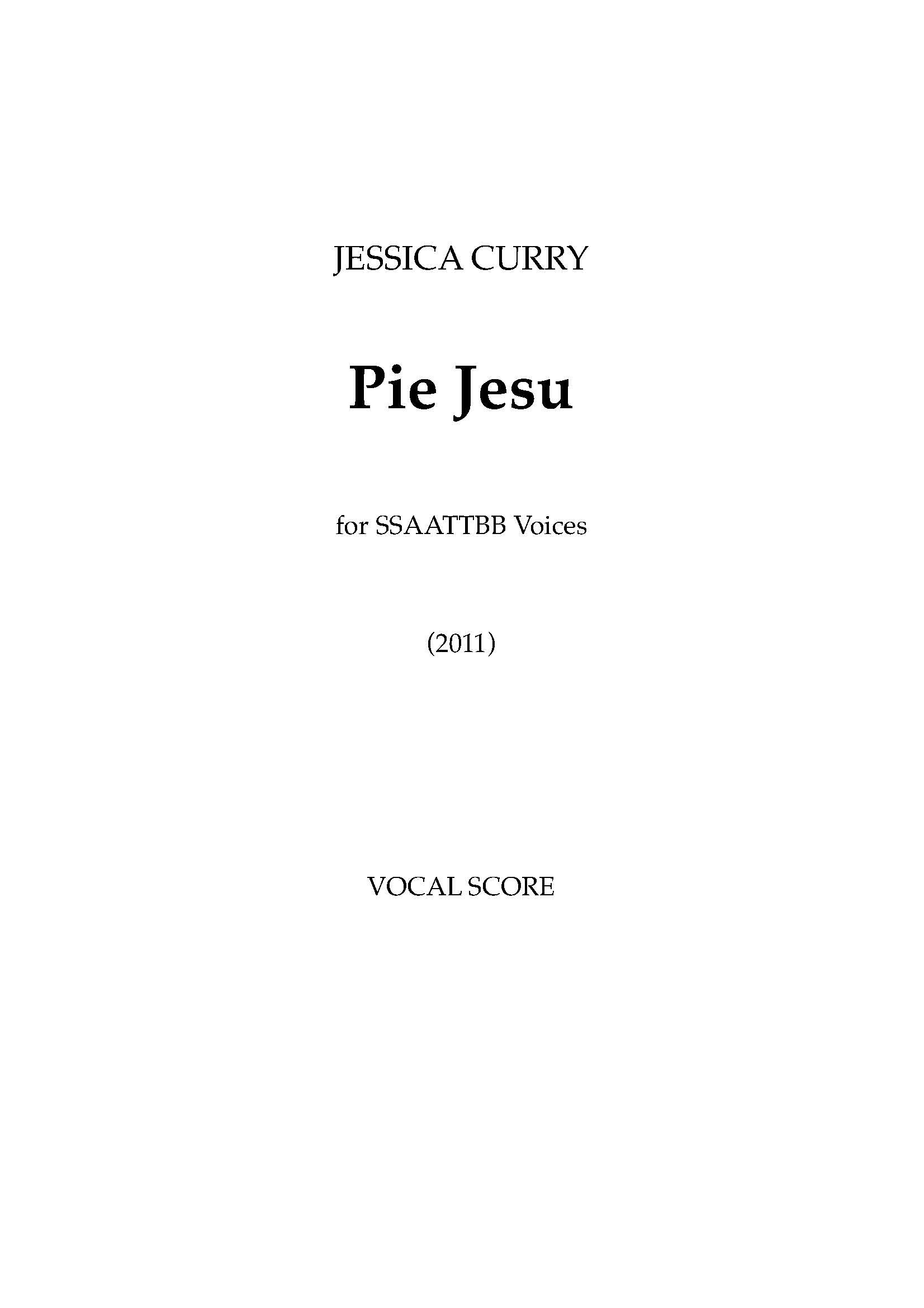 Pie Jesu (from 'Perpetual Light') - SATB Chorus (Digital Download)