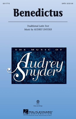 Benedictus - Audrey Snyder - 3-Part Mixed Hal Leonard Choral Score Octavo
