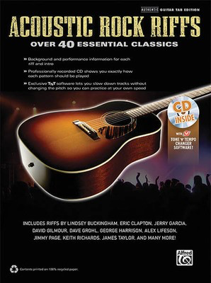 Acoustic Rock Riffs - Over 40 Essential Classics - Guitar Hal Leonard Guitar Solo /CD