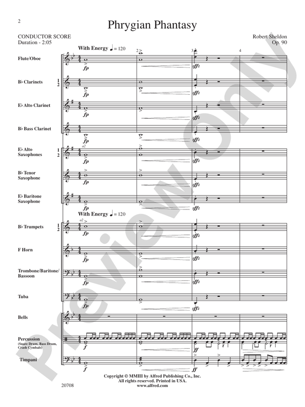 Phrygian Phantasy - Concert Band Conductor Score & Parts (Digital Download)