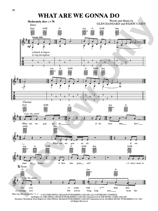 What are We Gonna Do - Guitar TAB (Digital Download)