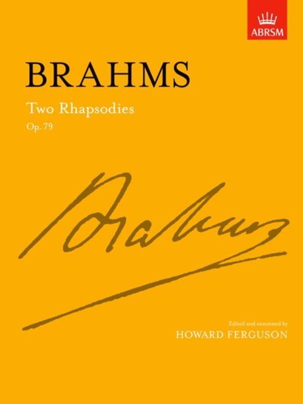 Brahms Two Rhapsodies for Piano Op 79