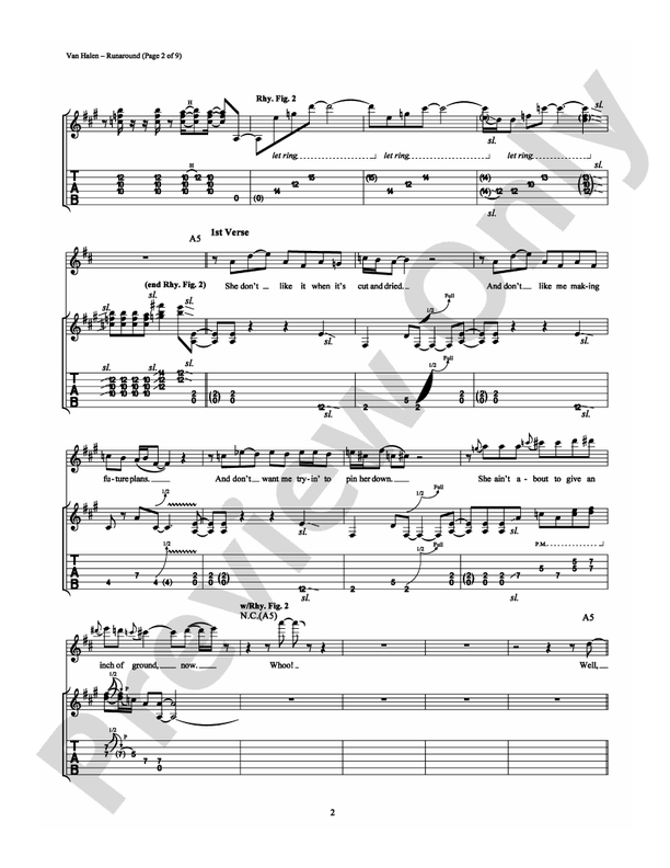 Runaround - Guitar TAB (Digital Download)