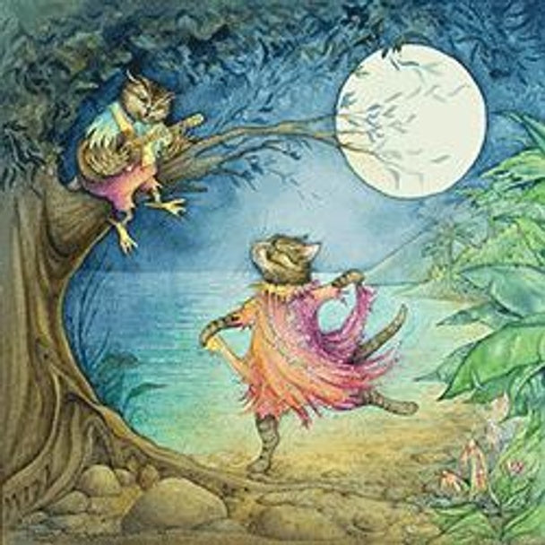 Greeting Card - The Owl and the Pussy-Cat