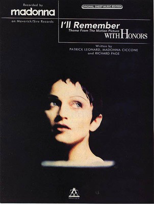 I'll Remember (from With Honors) - Alfred Music Piano & Vocal