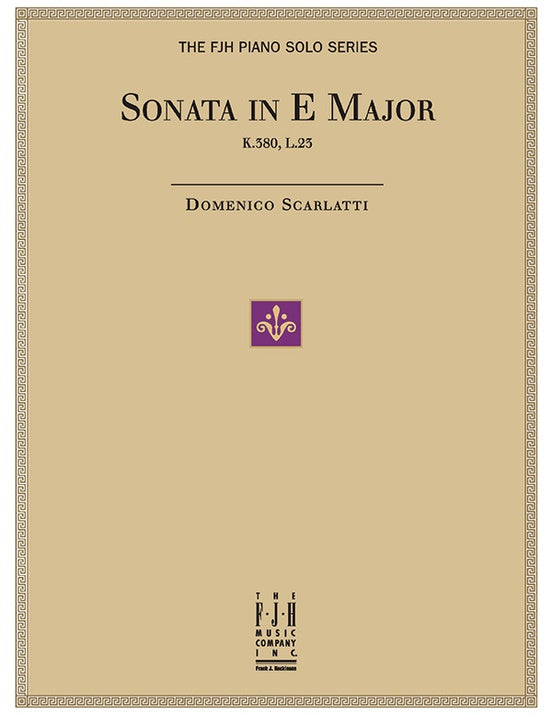 Scarlatti - Sonata in E Major, K.380, L.23 - Piano (Digital Download)