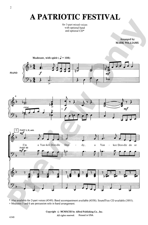 A Patriotic Festival - 3-Part Mixed Choral Octavo (Digital Download)