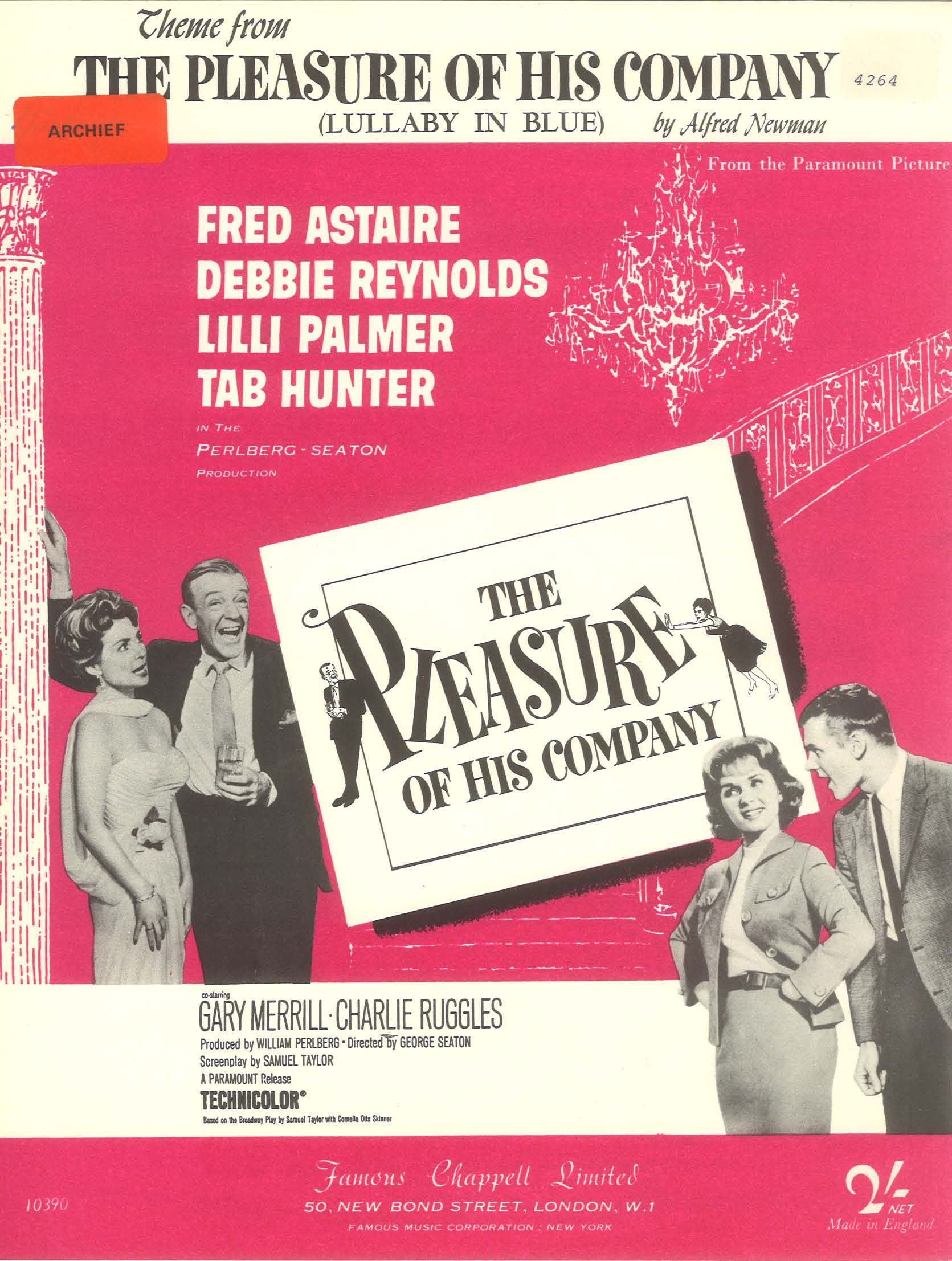 The Pleasure Of His Company - Piano Solo (Digital Download)