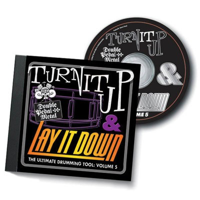 Turn It Up & Lay It Down, Vol. 5 - Double Pedal Metal - Play-Along CD for Drummers - Drums Drum Fun CD-ROM