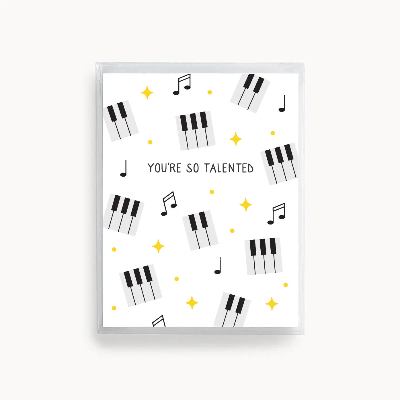 Greeting Card You're So Talented Piano Boxed Set of 6 Cards