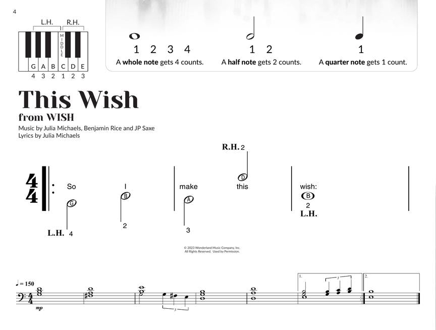 Disney Songs for the Very Beginner - Piano/OLA Hal Leonard 1426882