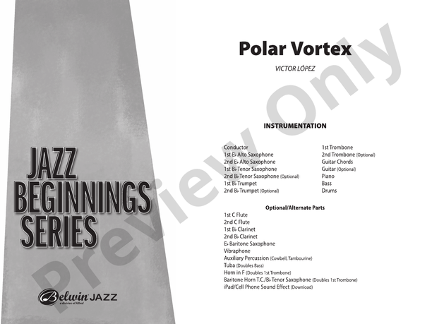 Polar Vortex - Jazz Ensemble Conductor Score & Parts(Digital Download)