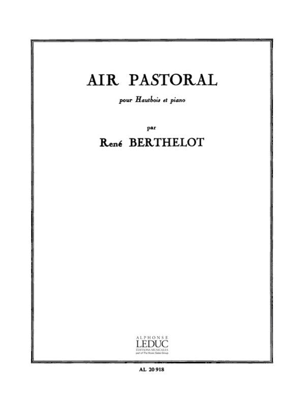 Air Pastorale - Oboe - Rene Berthelot - Leduc AL20918