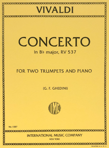 Vivaldi - Concerto in Bbmaj RV537 - 2 Trumpets/Piano Accompaniment IMC IMC1087