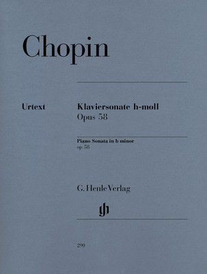 Piano Sonata b minor Op. 58 - Frederic Chopin - Piano G. Henle Verlag Piano Solo