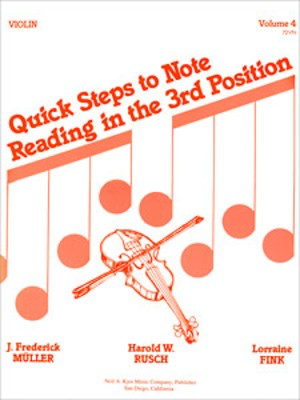 Quick Steps To Note Reading Bk 4 Vln Solo - KJOS