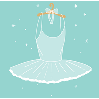 Greeting Card - Mint Tutu