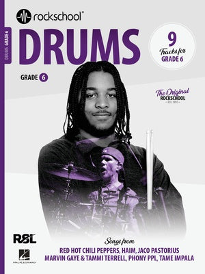 Rockschool Drums Grade 6 (2024) Book/OLA - Rock School Limited