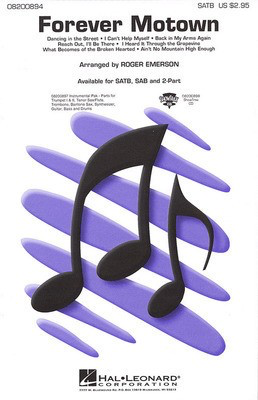 Forever Motown (Medley) - SATB Roger Emerson Hal Leonard Choral Score Octavo