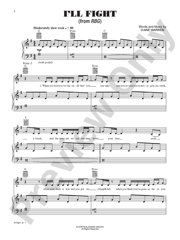 I'll Fight (from the Motion Picture RGB) - PVG (Digital Download)