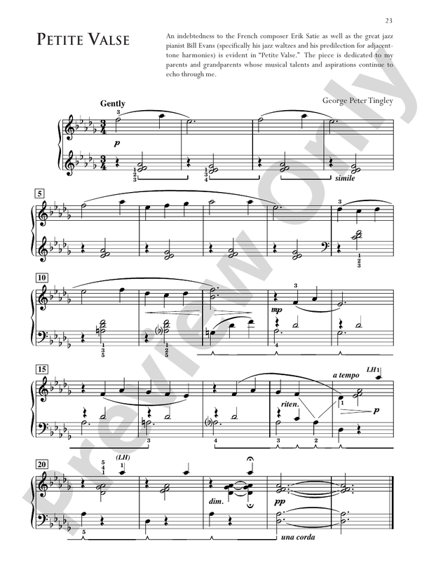 Petite Valse - Piano (Digital Download)