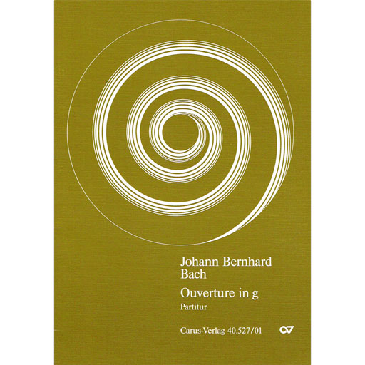 Bach, JB - Overture in Gmin Orchestra Suite #1 - Score Carus-Verlag 40.527/00