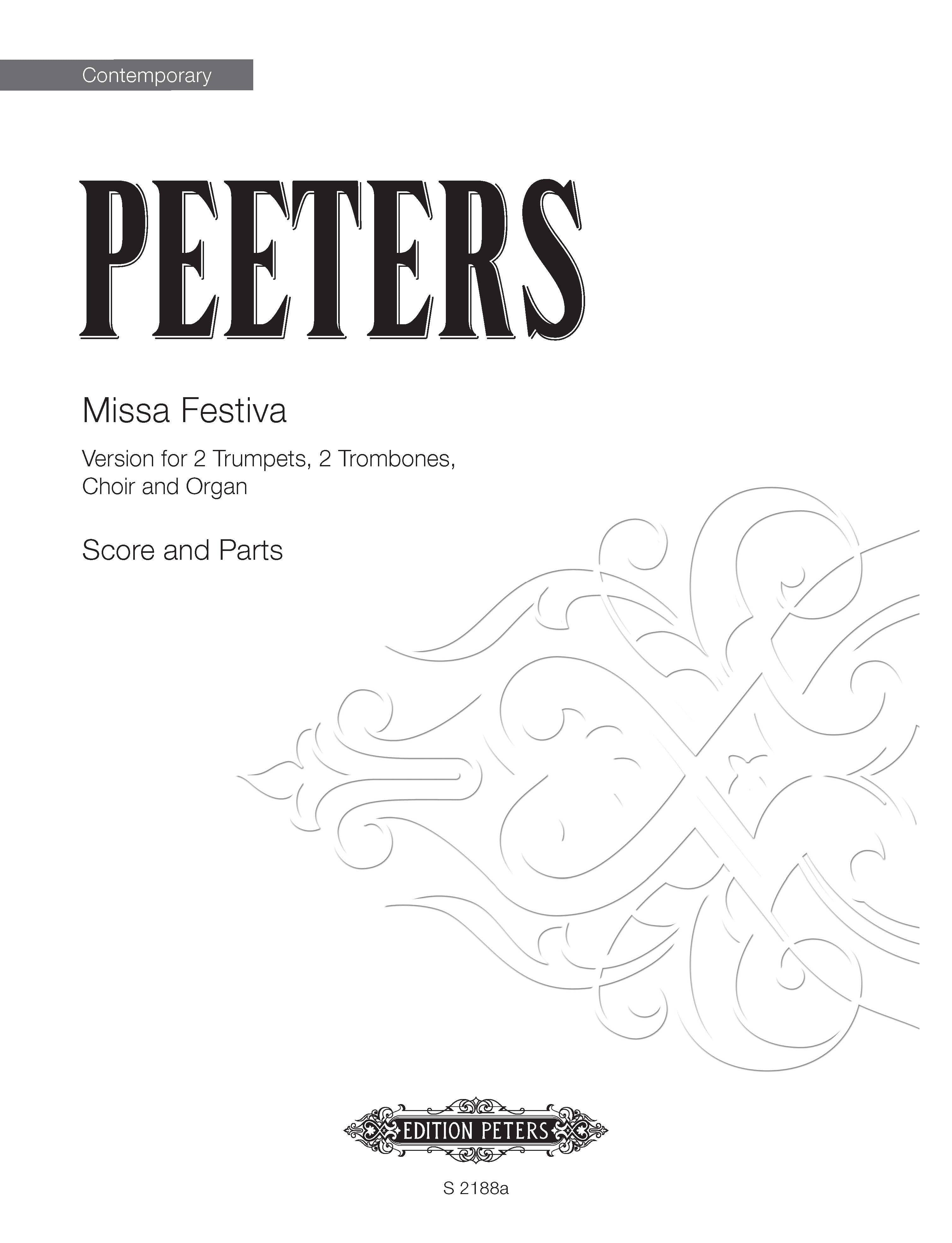 Missa Festiva - Trumpet/Trombone/Organ/SATB Choral Octavo (Digital Download)