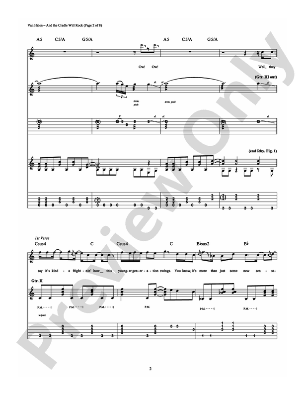 And the Cradle Will Rock - Guitar TAB (Digital Download)