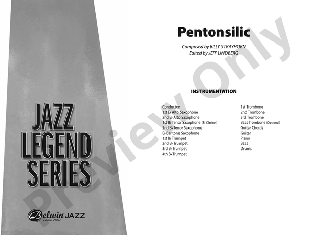 Pentonsilic – Jazz Ensemble Conductor Score & Parts (Digital Download)