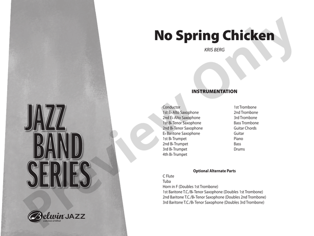 No Spring Chicken - Jazz Ensemble Conductor Score & Parts(Digital Download)