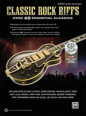 Classic Rock Riffs - Over 40 Essential Classics - Guitar Hal Leonard Guitar Solo