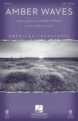 Amber Waves - from American Landscapes - Audrey Snyder - Hal Leonard ChoirTrax CD CD