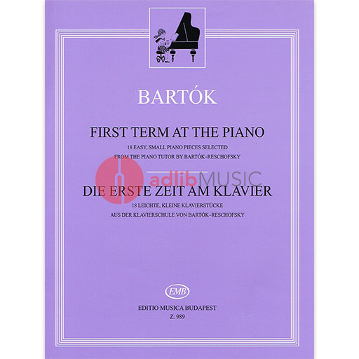 Bartok - 1st Term at the Piano - Piano Solo EMB Z989