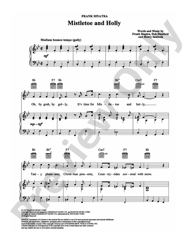 Mistletoe and Holly - Frank Sinatra - PVG (Digital Download)