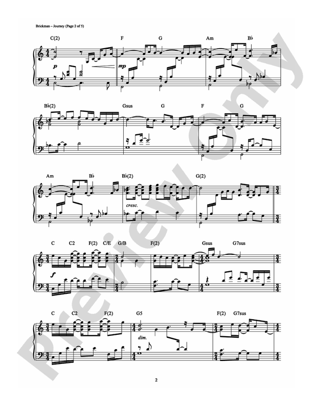 Journey - Piano (Digital Download)