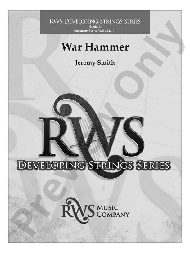 War Hammer - String Orchestra Conductor Score & Parts (Digital Download)