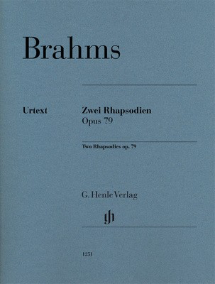 Brahms - 2 Rhapsodies Op79 - Piano Solo Henle HN1251