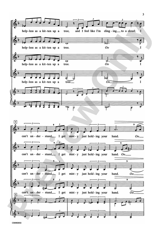 Misty - SSAA, a cappella Choral Octavo (Digital Download)