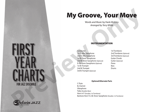 My Groove, Your Move – Jazz Ensemble Conductor Score & Parts (Digital Download)