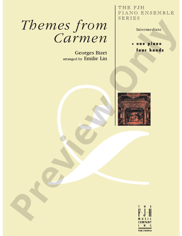 Themes from Carmen - Piano (Digital Download)