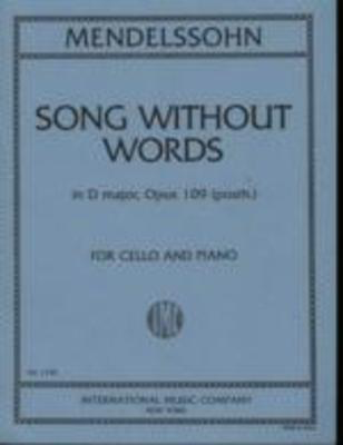 Mendelssohn - Song Without Words Op109 - Cello IMC IMC1738