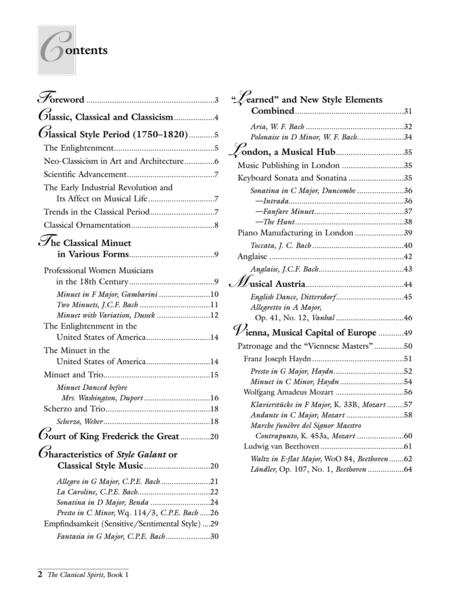 The Classical Spirit 1750-1820 Book 1 Book/CD